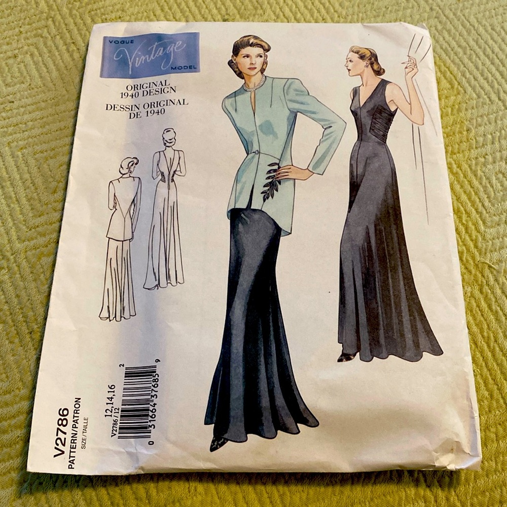 🌸Vogue Misses Vintage Dress and Jacket Pattern🌸